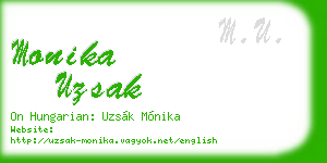 monika uzsak business card